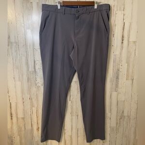 Men’s Mizzen + Main Gray Helmsman Chino Pants Slim Fit Size 38/32